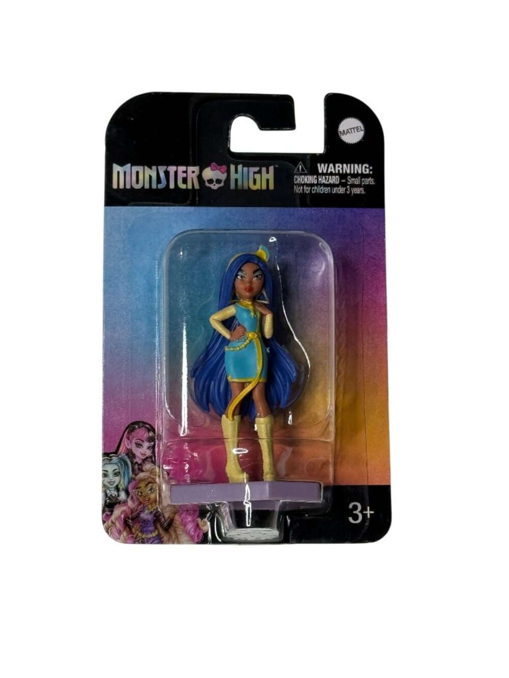Monster High Mini Doll Blue Hair Figure New On Card Collectible Toy
